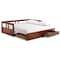 Alaterre Furniture Melody Twin to King Extendable Day Bed with Storage, Chestnut AJME1070 - alternate 5